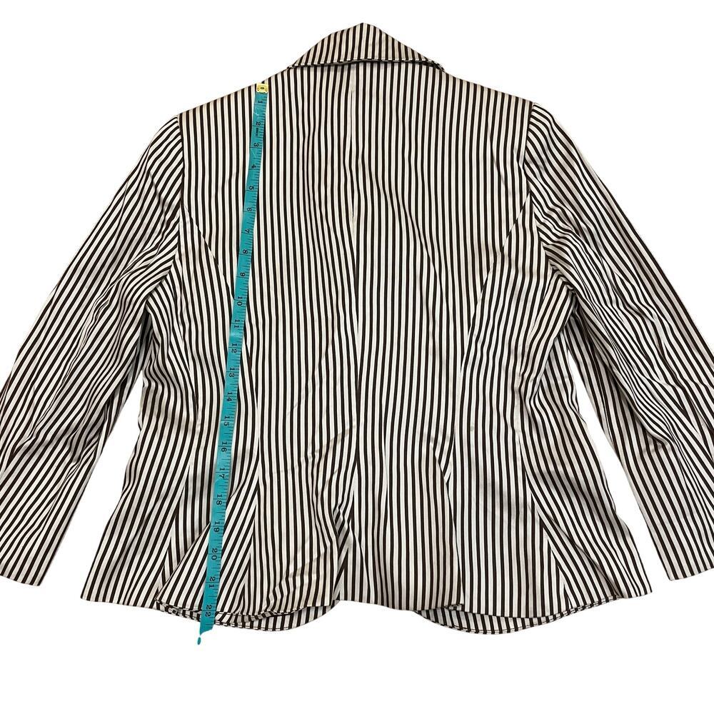 Vintage Lauren by Ralph Lauren Blazer, 12 | Chocolate Brown, Cotton Silk Blend - Picture 11 of 12